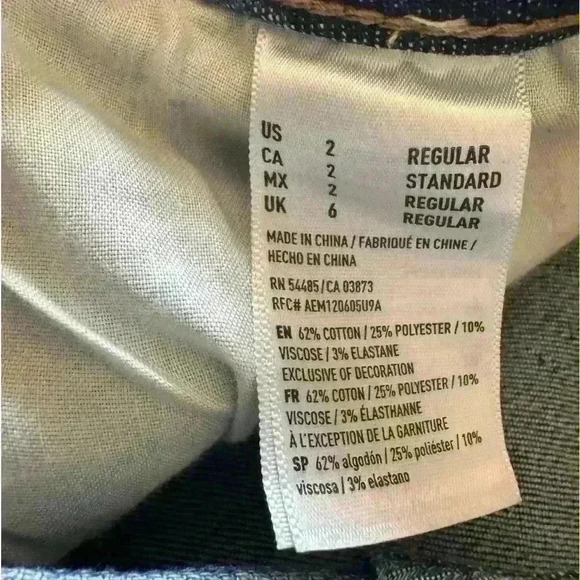 American Eagle High Rise Jegging Super Super Stretch 2R 1048 Like New - Picture 7 of 14